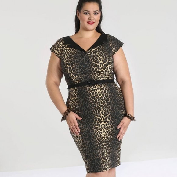 🤎 Brown and Black Leopard Pencil Skirt Dress Sizes S & XL left! - Picture 4 of 12